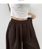 Side Pin Tuck Volume Up Balloon Wide Banding Pants