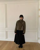 Polko Quilted Check Short Jacket - Wool 50