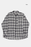 Autumn vintage loose check shirt