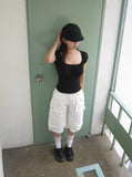 Putz Pocket Cargo Pintuck Bermuda Pants