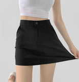 Tight Banding H-line Cotton Skirt Pants