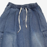 Melun Denim Shirring Pants