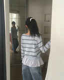 Moem Zen Stripe V-Neck Knit