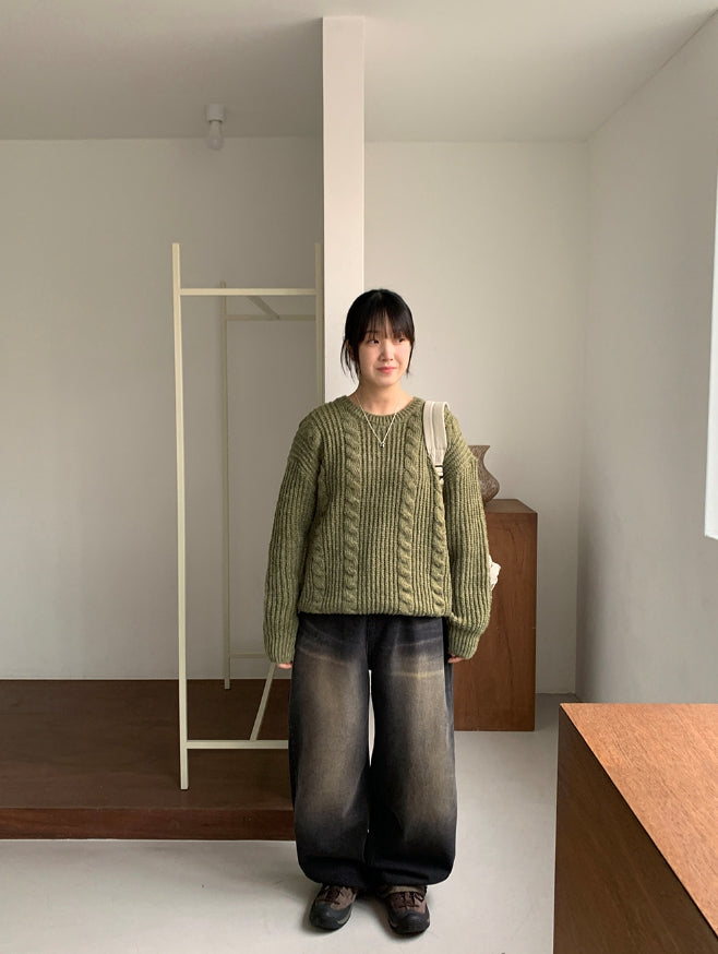 【BAON】Led color washed denim wide pants BAON (バオン) - レッドカラーウォッシュ加工デニムワイドパンツ