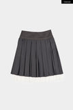 Daphne strap pleats skirt