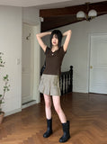 Ser V-neck Slim Ribbed Short Sleeve T-shirt