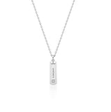 [Premium Plating] Volume Square AB(W) Dual Pave Necklace