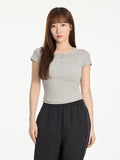 W Basic Henley Neck T-shirt