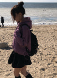 Sio Balloon Pumpkin Belt Mini Skirt