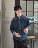 Kor Western Denim Crop Shirt