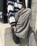 [MADE] Inkoo Color Matching Pocket Cargo Wide Long Pants