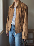 Ready f/w epaulette suede jacket