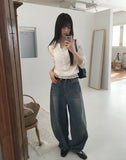 Pekka Stud Balloon Wide Denim Pants