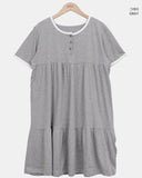 Dason Henley Neck Short Sleeve One Piece