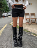 Deep Ribbed Knit Shorts