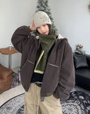 Demes inner fleece hooded jumper