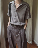 Moment Roll-up Draping Half Shirt