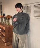 Cleo Half-Neck Snap Knit