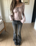 Rico Shirred Balloon Long Sleeve