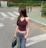 Slim Low-Rise Lightweight Semi Long Bootcut Denim Pants
