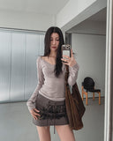 Melt button pocket U-neck hood