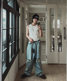 Hippo Damage Wide Baggy Denim