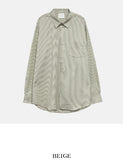 Fuzzy striped shirt