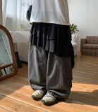 Hikune Banding Layered Tiered Skirt