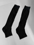 See-through long leg warmers