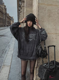 Eike printed balloon hoodie