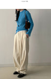 [unisex/FW] Adjust One-Tuck Wool Wide Slacks