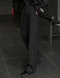 Leo Slit Semi Wide Slacks