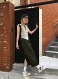 PIGMENT SLIT SLEEVELESS