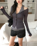 Mood Lace Halter Sleeveless