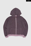 Jack pigment stripe zip-up hoodie