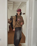 Lighton Brush Balloon Denim Pants