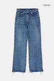 Bega rough crop bootcut denim pants