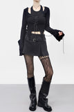 Unain Garterbelt Unbalanced Stockings