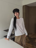[U-BASIC] Silket Round Cotton Long Sleeve