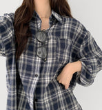 Today Check Loose Fit Long Sleeve Shirt