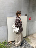 Common Pintuck Cotton Cargo Wide Pants