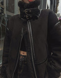[MADE/UNISEX] double buckle high neck mustang