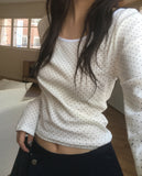 Keyphone Dot Round Long Sleeve T-Shirt