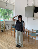 Natsuda Layered Strap V-Neck Knit Vest