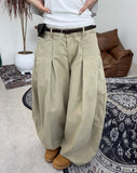 Doniel Balloon Pintuck Pants