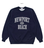 Newport Lettering Overfit Sweatshirt