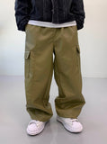Buffing leather cargo pants