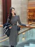 Rafice Hound Check H-Line One Piece
