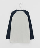 Mandu Color Matching Raglan Long Sleeve Tee