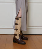belt detail long boots